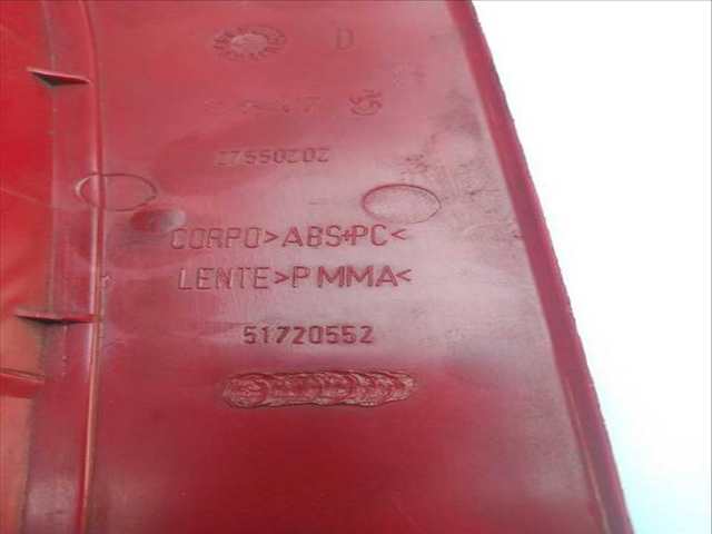 Foto 3ª: Piloto Trasero Derecho Fiat Multipla 1.9 JTD 186AXE1A) 120CV 88KW (1999)