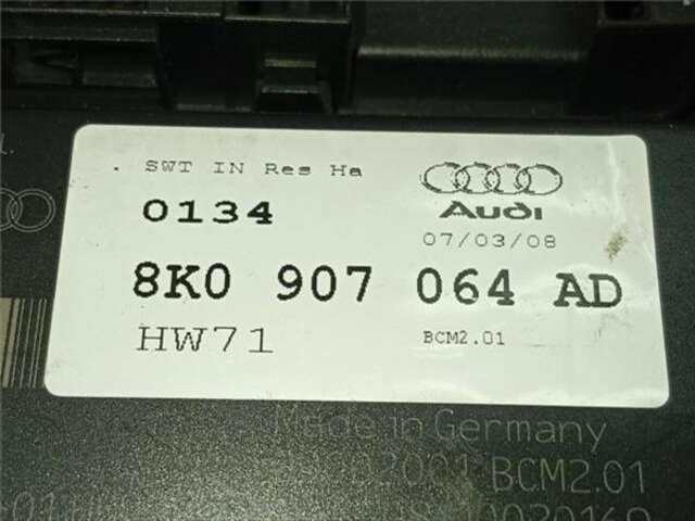 Modulo Confort BCM Audi A5 3.2 FSI QUATTRO [3.2 LTR. - 195 KW V6 24V FSI]
