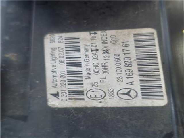 Foto 3ª: Faro Izquierdo Mercedes Clase B 150 2.0 200 CDI 245.208) 140CV 103KW [OM 640.941] (2007)