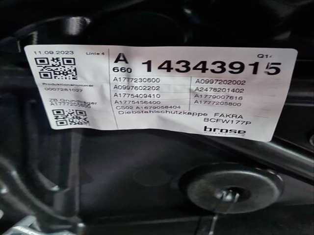 Foto 2ª: Elevalunas Eléctrico Delantero Derecho Mercedes Clase A 140 A 200 MILD-HYBRID 177.087) 163CV 120KW [282.814] (2024)