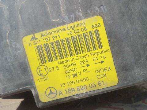 Foto 4ª: Faro Izquierdo Mercedes Clase A 140 A 200 CDI 169.308) 140CV 103KW [640941] (2006)