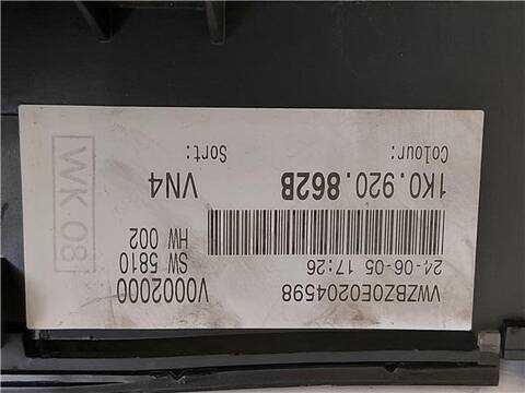 Foto 3ª: Cuadro de Instrumentos Volkswagen Golf 1.9 TDI 105CV 77KW [BLS] (2005)