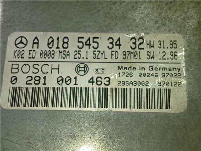 Centralita Motor ECU Mercedes Clase C 160 2.5 250 TD (202.128) [2.5 LTR. - 110 KW 20V TURBODIESEL CAT]