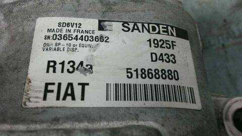 Foto 2ª: Compresor Aire Acondicionado Fiat Doblo FURGON SX MAXI XL 120CV 88KW [940C1000] (2016)