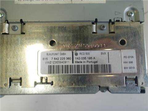 Foto 3ª: Sistema Audio Radio CD Volkswagen Passat 2.0 TDI BERLINA 140CV 103KW [BMP] (2005)