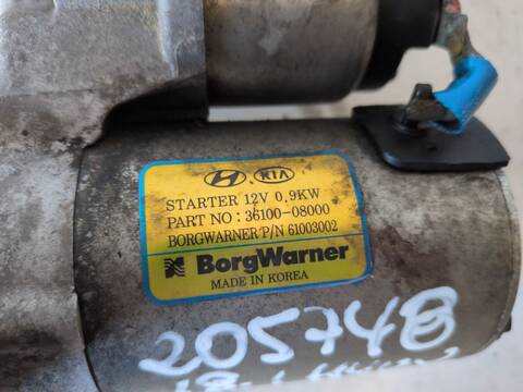 Foto 2ª: Motor de Arranque Hyundai i30 KLASS MILD-HYBRID