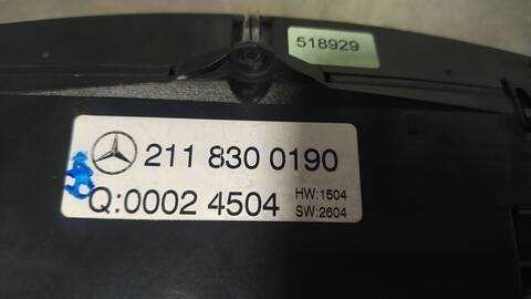 Foto 4ª: Mando Climatizador Mercedes Clase E 180 E 220 CDI 211.006) BERLINA 150CV 110KW [646961] (2005)