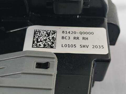 Foto 3ª: Cerradura Puerta Trasera Derecha Hyundai i20 ESSENCE MILD-HYBRID 100CV [G3LF  G3LE] (2020)