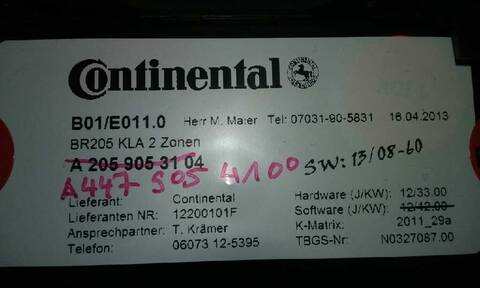 Foto 2ª: Mando Climatizador Mercedes Clase V 200 136CV 100KW (2014)