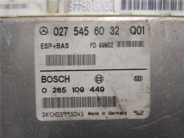 Foto 3ª: Centralita Abs Mercedes Clase A 140 1.7 170 CDI (168.008) [1.7 LTR. - 66 KW CDI DIESEL CAT]