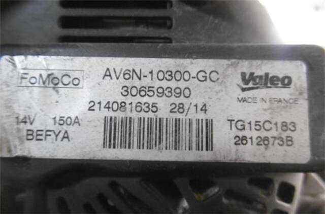 Foto 2ª: Alternador Ford EcoSport 1.5 TITANIUM [1.5 LTR. - 66 KW TDCI CAT] [UGJE]