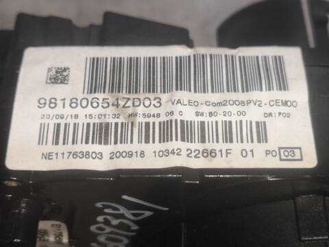 Foto 3ª: Mando Multifuncion Peugeot 2008 HN05 (2018)