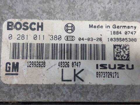 Foto 3ª: Centralita Motor ECU Opel Astra ENJOY BERLINA 101CV 74KW [Z17DTH] (2004)