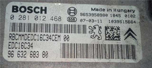 Centralita Motor ECU Citroen Xsara 1.6 HDI