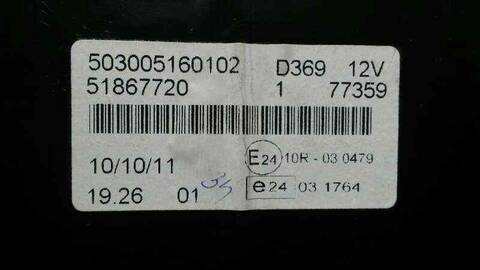 Foto 2ª: Cuadro de Instrumentos Fiat Doblo BASIS KOMBI 90CV 66KW [199A3000] (2012)