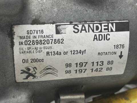 Foto 3ª: Compresor Aire Acondicionado Citroen Jumper 35 L3H3 BLUEHDI 130 130CV 96KW [AH03] (2018)