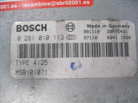 Foto 2ª: Centralita Motor ECU Land Rover Freelander 2.0 DI 98CV 72KW [D-20T2N] (2000)