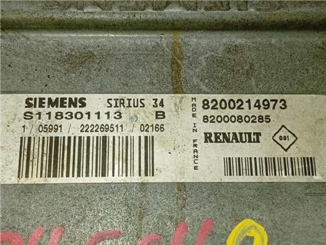 Centralita Motor ECU Renault Clio 1.4 AUTHENTIQUE [1.4 LTR. - 72 KW 16V]