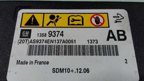 Foto 3ª: Centralita Airbag Opel Astra EXCELLENCE 131CV 96KW [A17DTS] (2013)