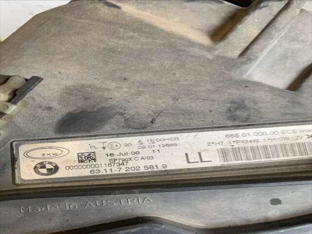 Foto 2ª: Faro Izquierdo Bmw Serie 3 315 2.0 DI177CV BERLINA 0CV [N47D20C] (2009)