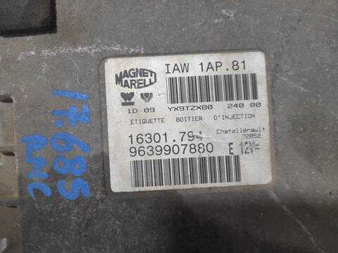 Foto 3ª: Centralita Motor ECU Peugeot 206 1.4 2001) BERLINA 75CV 55KW (2000)