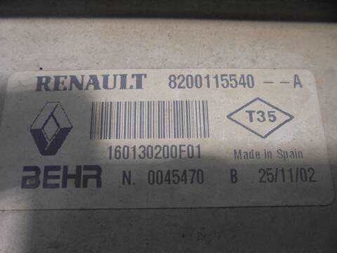 Foto 4ª: Intercooler Renault Megane AUTHENTIQUE BERLINA 82CV 60KW II BERLINA 5P [K9K D7] (2003)