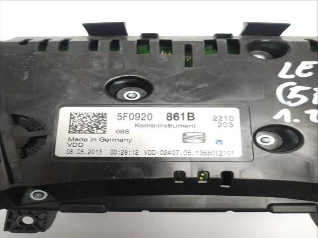 Foto 3ª: Cuadro de Instrumentos Seat Leon 1.2 TSI (2012)