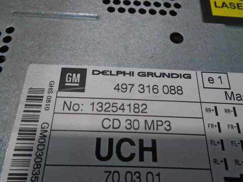 Foto 3ª: Sistema Audio Radio CD Opel Corsa COSMO 80CV 59KW [Z12XEP] (2008)