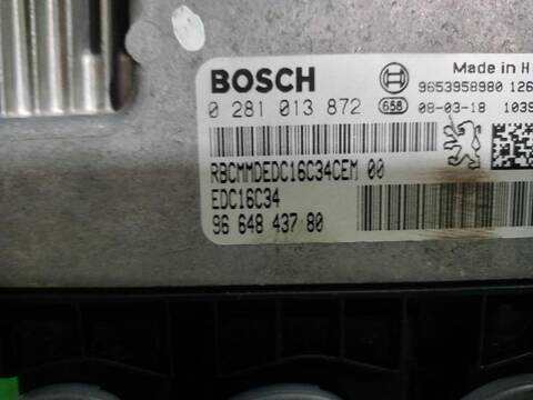 Foto 3ª: Centralita Motor ECU Citroen C4 1.6 16V HDI FAP 109CV [9HZDV6TED4] (2006)