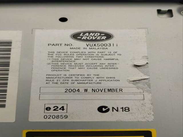 Foto 3ª: Sistema Audio Radio CD Land Rover Range V8 HSE 299CV 220KW [448PN] (2005)