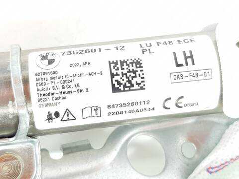 Foto 2ª: Airbag Cortina Delantero Izquierdo Bmw X1 SDRIVE18D (2015)