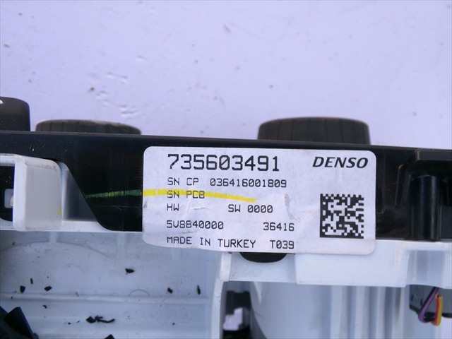 Foto 3ª: Mando Calefacción A. A. Fiat Tipo 1.4 G 2016-2020 [843A1000] (2017)