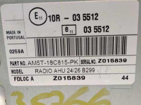 Foto 4ª: Sistema Audio Radio CD Ford Fiesta 1.5 TDCI CAT 75CV 55KW [XUJB] (2015)