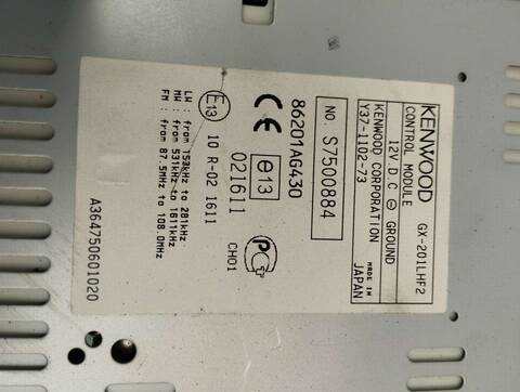 Foto 3ª: Sistema Audio Radio CD Subaru Legacy 2.5I OUTBACK 165CV 121KW FAMILIAR [EJ25] (2004)