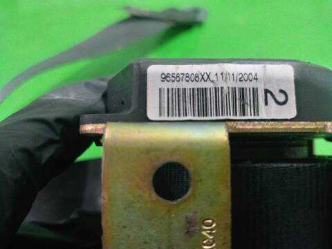 Foto 3ª: Cinturón Trasero Izquierdo Citroen C4 1.6 16V HDI 90CV [9HXDV6ATED4] (2004)