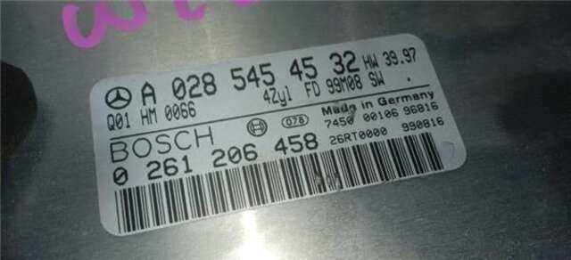 Centralita Motor ECU Mercedes Clase CLK 230 2.3 16V COMPRESSOR (208.447) 142KW COMPRESOR CAT