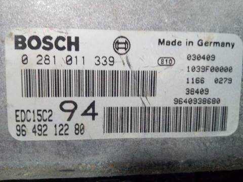 Foto 2ª: Centralita Motor ECU Citroen Xsara 2.0 HDI TONIC 80KW) BERLINA 109CV [D-RHZ] (2003)