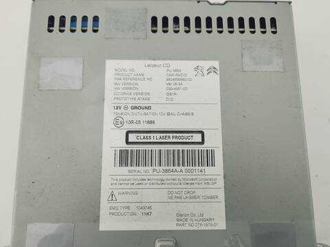 Foto 2ª: Sistema Audio Radio CD Peugeot 508 ACTIVE 150CV 110KW [AH01] (2017)