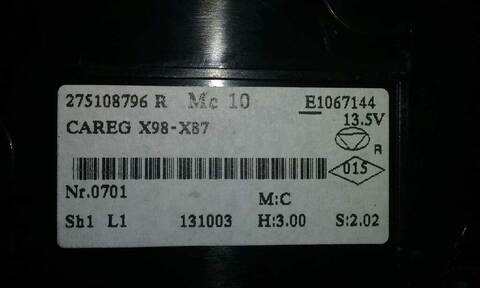 Foto 3ª: Mando Climatizador Renault Clio DYNAMIQUE 90CV 66KW [K9KB6] (2013)