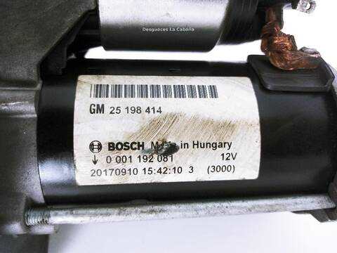 Foto 2ª: Motor de Arranque Opel Corsa 1.0 08 68) [B 14 XEL] (2014)