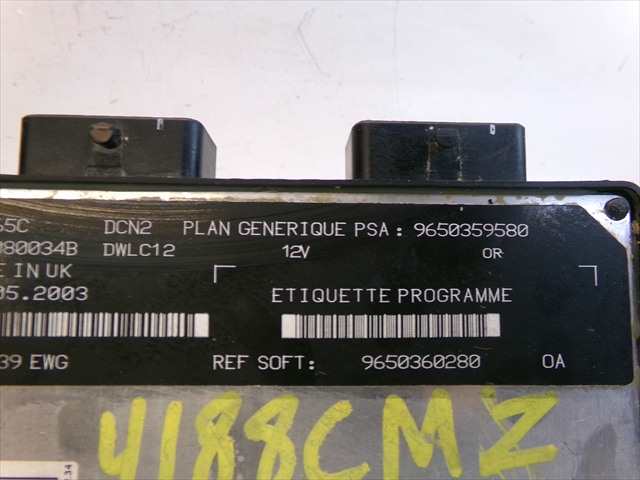 Foto 4ª: Centralita Motor ECU Peugeot Partner 1.9 D 2002-2008 [WJY] (2003)