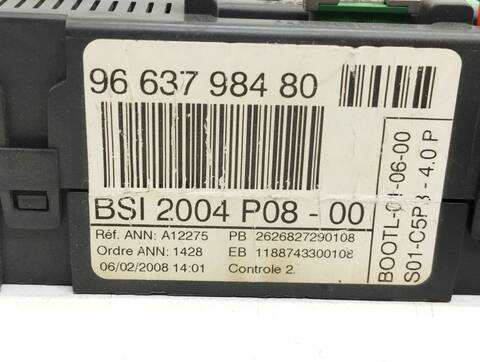 Foto 3ª: Centralita Confort BSI Citroen C4 COLLECTION BERLINA 90CV 66KW [D-9HX] (2008)
