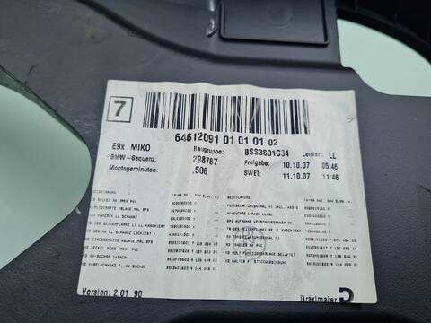 Foto 3ª: Consola Central Bmw Serie 3 315 320D BERLINA 177CV 130KW [N47D20A] (2007)