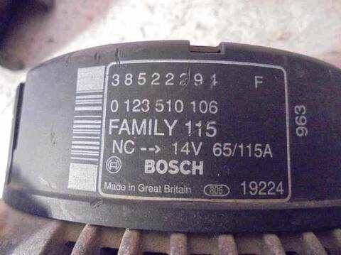 Foto 3ª: Alternador Chrysler Voyager 2.5 TD 116CV 85KW (1995)