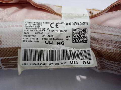 Foto 3ª: Airbag Cortina Delantero Derecho Seat Arona XPERIENCE PLUS 110CV [DLAA] (2017)