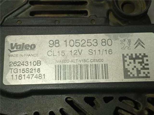 Alternador Peugeot 308 1.6 ACCESS [1.6 LTR. - 73 KW BLUE-HDI FAP]