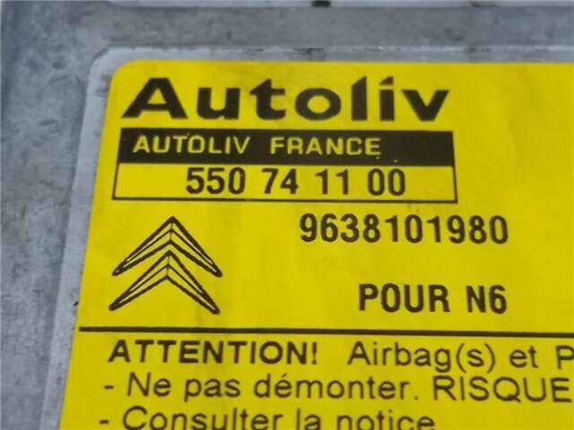 Foto 2ª: Centralita Airbag Citroen Xsara 1.9 TD [DHY (XUD9TE/Y)]