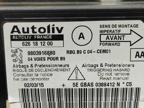Foto 2ª: Centralita Airbag Citroen Berlingo XTR 92CV 68KW [9H06] (2015)