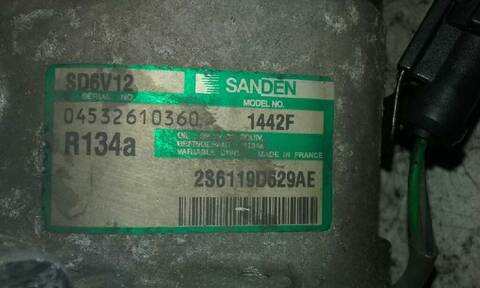 Foto 3ª: Compresor Aire Acondicionado Ford Fiesta 1.4 TDCI CAT 68CV 50KW [F6JA] (2004)