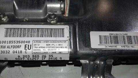 Foto 3ª: Airbag Lateral Delantero Derecho Mercedes Clase C 160 220 CDI 203.006) BERLINA 143CV 105KW [OM 611.962] (2004)